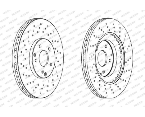 Brake Disc PREMIER DDF1582C-1 Ferodo, Image 2