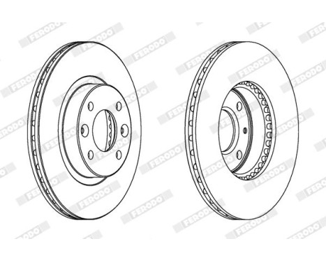 Brake Disc PREMIER DDF159 Ferodo, Image 2