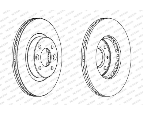 Brake Disc PREMIER DDF159 Ferodo, Image 2