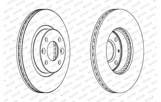 Brake Disc PREMIER DDF159 Ferodo, Image 2