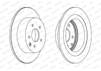Brake Disc PREMIER DDF1590 Ferodo