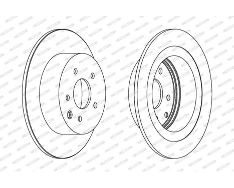 Brake Disc PREMIER DDF1590 Ferodo, Image 2