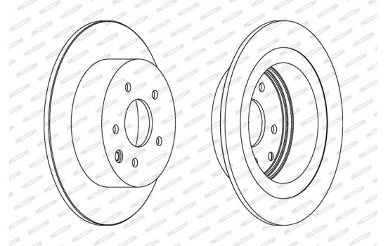 Brake Disc PREMIER DDF1590 Ferodo, Image 2