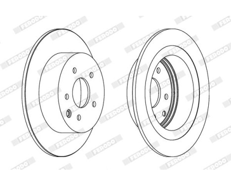 Brake Disc PREMIER DDF1590C Ferodo