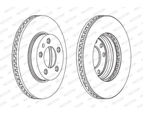 Brake Disc PREMIER DDF1591LC-1 Ferodo