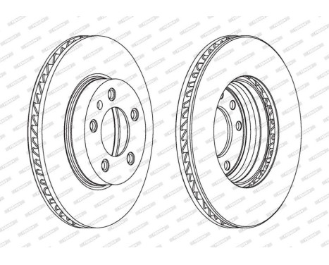Brake Disc PREMIER DDF1591LC-1 Ferodo, Image 2
