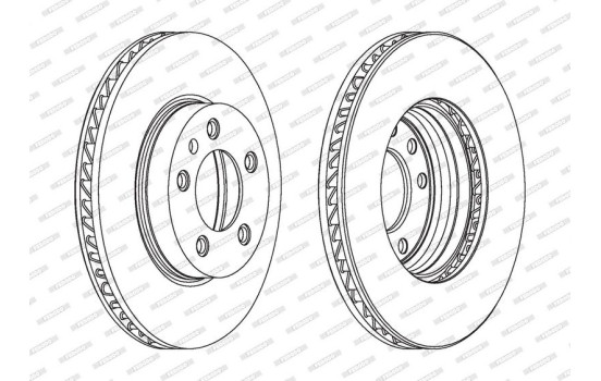 Brake Disc PREMIER DDF1591LC-1 Ferodo, Image 2