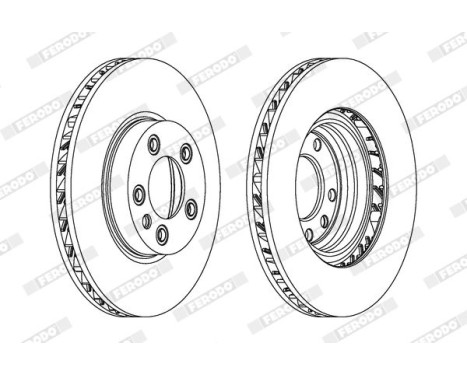 Brake Disc PREMIER DDF1591RC-1 Ferodo, Image 2