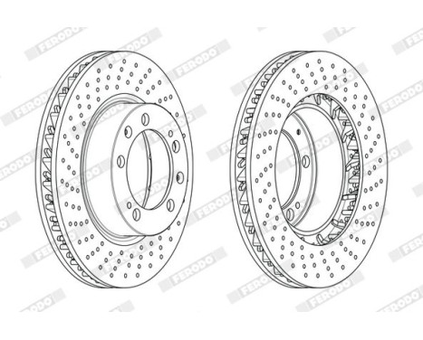 Brake Disc PREMIER DDF1592LC-1 Ferodo, Image 2