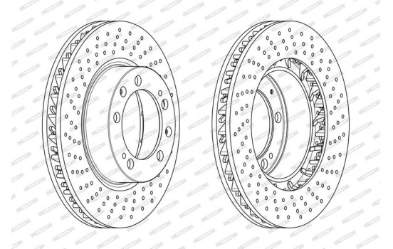 Brake Disc PREMIER DDF1592LC-1 Ferodo, Image 2