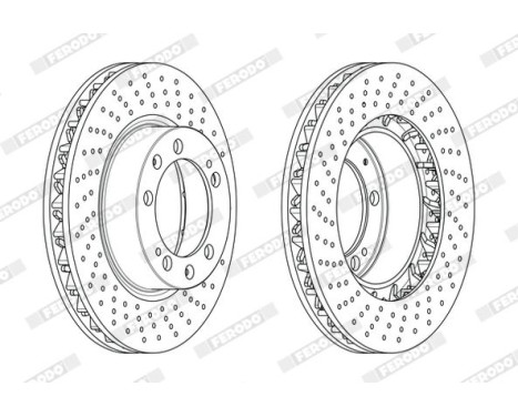 Brake Disc PREMIER DDF1592RC-1 Ferodo, Image 2