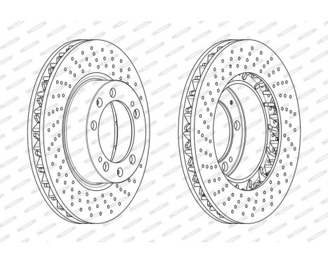 Brake Disc PREMIER DDF1592RC-1 Ferodo, Image 2