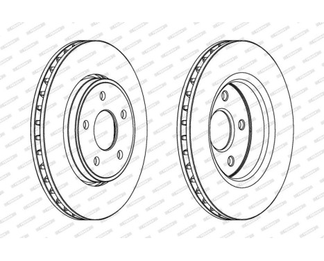 Brake Disc PREMIER DDF1593C-1 Ferodo, Image 2