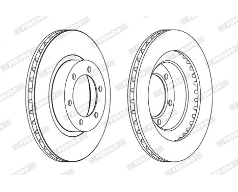 Brake Disc PREMIER DDF1594C Ferodo