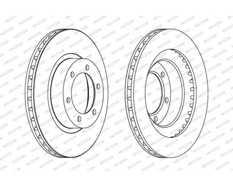 Brake Disc PREMIER DDF1594C Ferodo