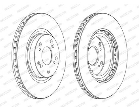 Brake Disc PREMIER DDF1596C Ferodo