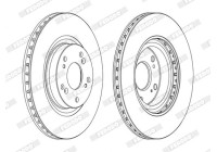 Brake Disc PREMIER DDF1596C Ferodo