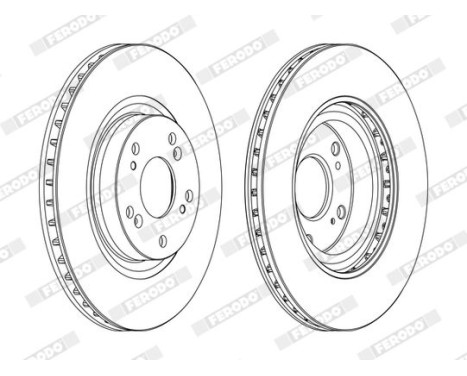 Brake Disc PREMIER DDF1596C Ferodo