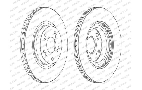 Brake Disc PREMIER DDF1596C Ferodo