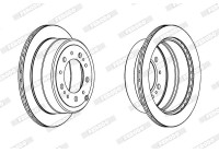 Brake Disc PREMIER DDF1597C-1 Ferodo