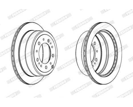 Brake Disc PREMIER DDF1597C-1 Ferodo