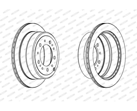 Brake Disc PREMIER DDF1597C-1 Ferodo