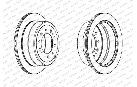 Brake Disc PREMIER DDF1597C-1 Ferodo