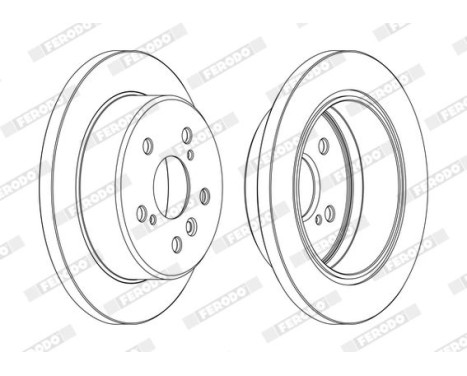 Brake Disc PREMIER DDF1598C Ferodo