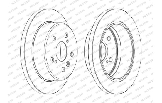 Brake Disc PREMIER DDF1598C Ferodo