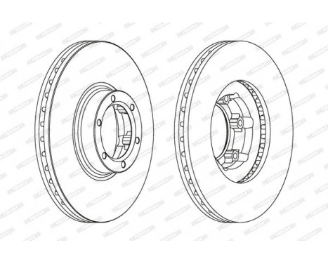 Brake Disc PREMIER DDF160 Ferodo, Image 2