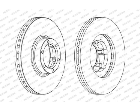 Brake Disc PREMIER DDF160 Ferodo, Image 2