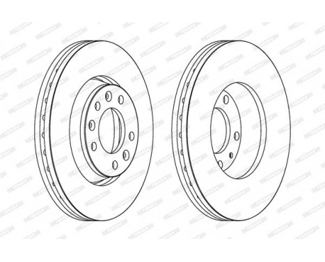 Brake Disc PREMIER DDF1601 Ferodo, Image 2