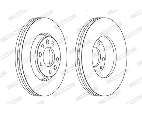 Brake Disc PREMIER DDF1601 Ferodo, Image 2