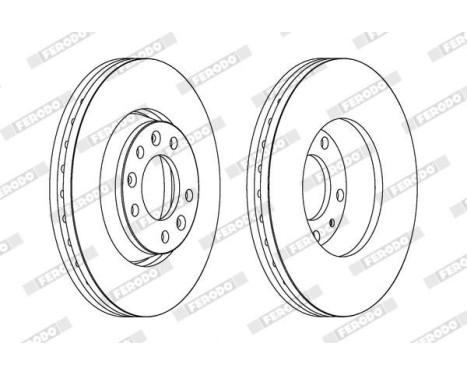 Brake Disc PREMIER DDF1601 Ferodo, Image 2