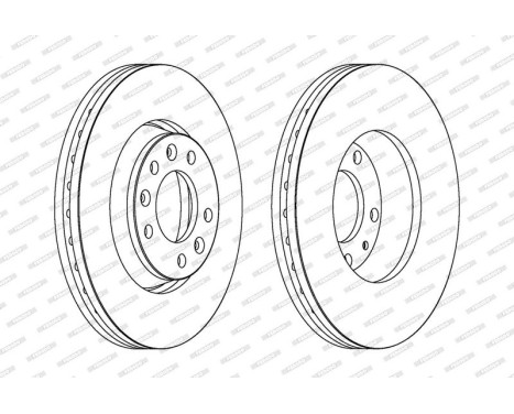 Brake Disc PREMIER DDF1601 Ferodo, Image 2