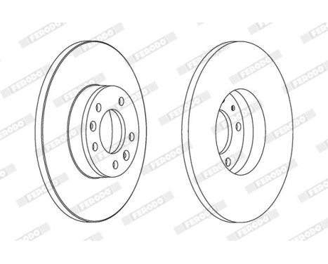 Brake Disc PREMIER DDF1602C Ferodo