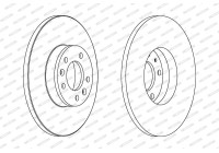 Brake Disc PREMIER DDF1602C Ferodo