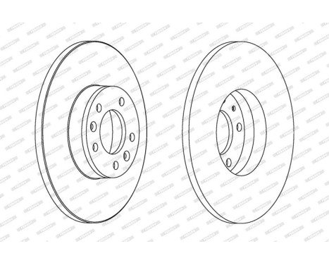 Brake Disc PREMIER DDF1602C Ferodo