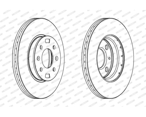Brake Disc PREMIER DDF1603 Ferodo, Image 2