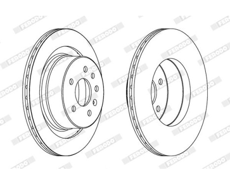 Brake Disc PREMIER DDF1604 Ferodo