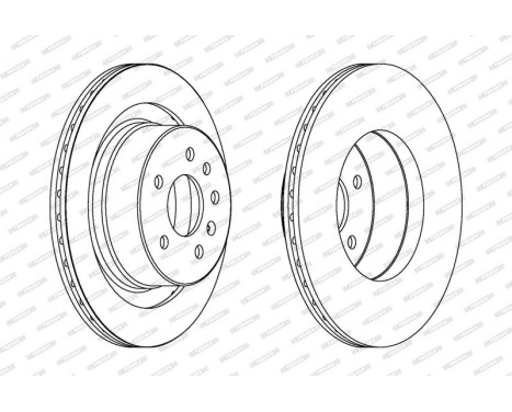 Brake Disc PREMIER DDF1604 Ferodo