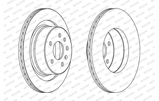 Brake Disc PREMIER DDF1604 Ferodo