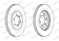 Brake Disc PREMIER DDF1605 Ferodo