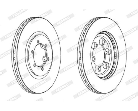 Brake Disc PREMIER DDF1605 Ferodo