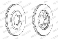 Brake Disc PREMIER DDF1605 Ferodo