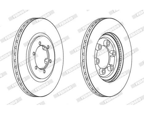 Brake Disc PREMIER DDF1605 Ferodo