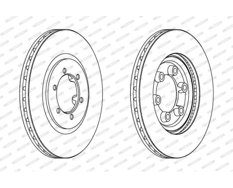 Brake Disc PREMIER DDF1605 Ferodo