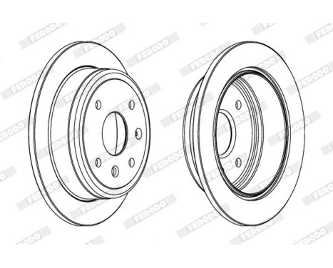 Brake Disc PREMIER DDF1606 Ferodo, Image 2