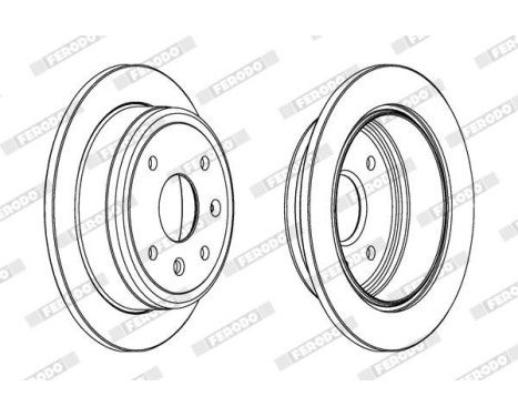 Brake Disc PREMIER DDF1606 Ferodo, Image 2