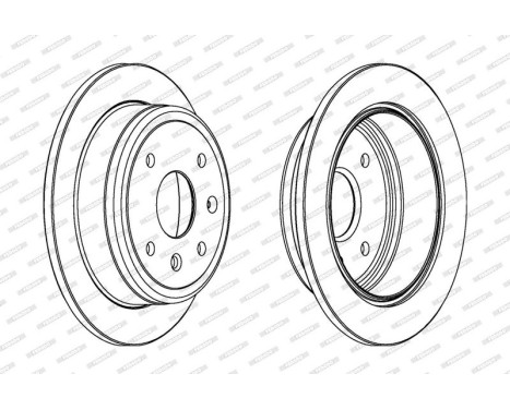Brake Disc PREMIER DDF1606 Ferodo, Image 2